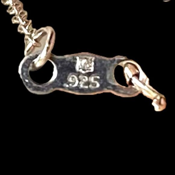 NV#2  Amethyst & CZ Heart & Sterling 925 Silver Necklace - Picture 10 of 11